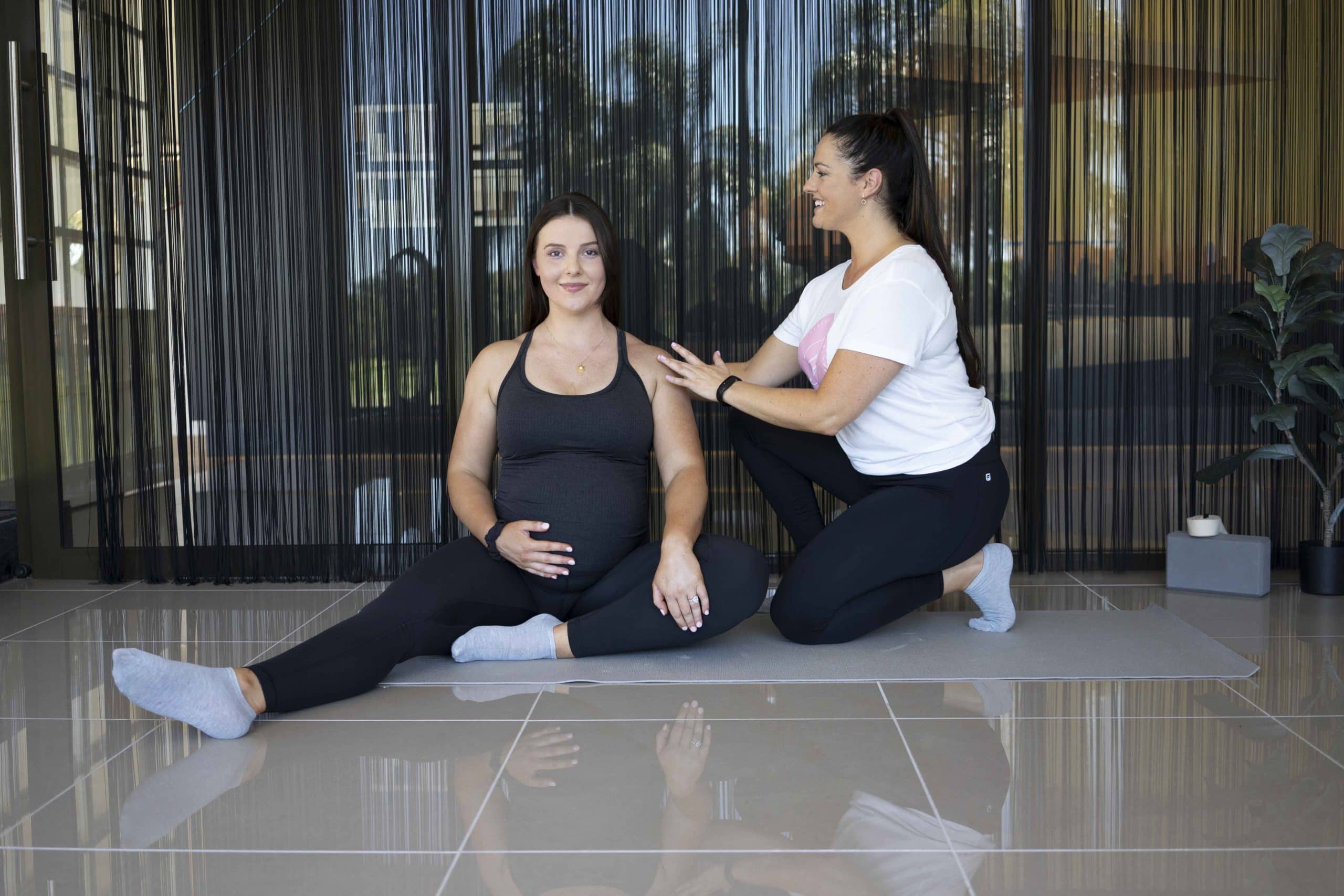 Pelvic floor exercises for pregnancy routine with physiotherapist Melanie Platt