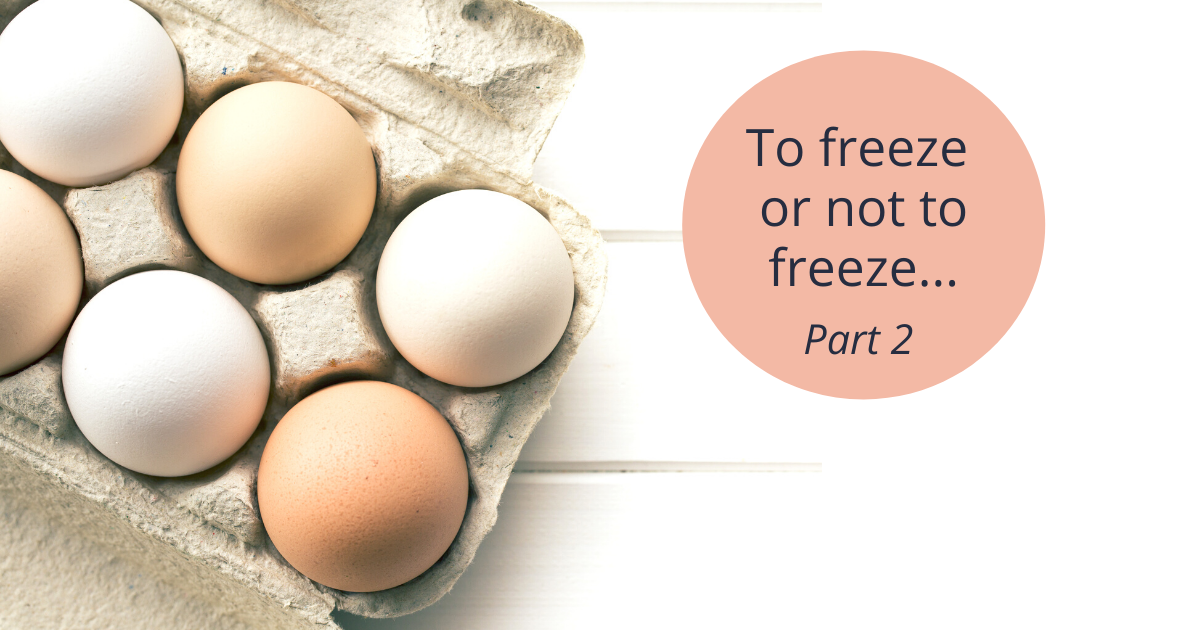 To Freeze or Not to Freeze – Part 2