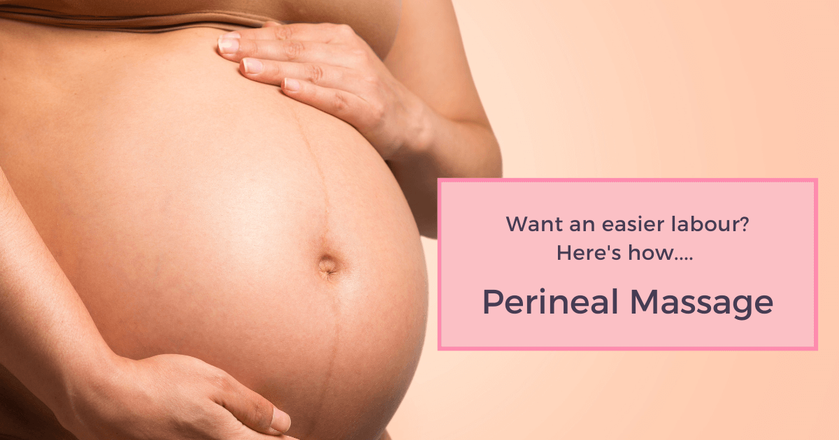 pregnancy perineal massage for an easier birth