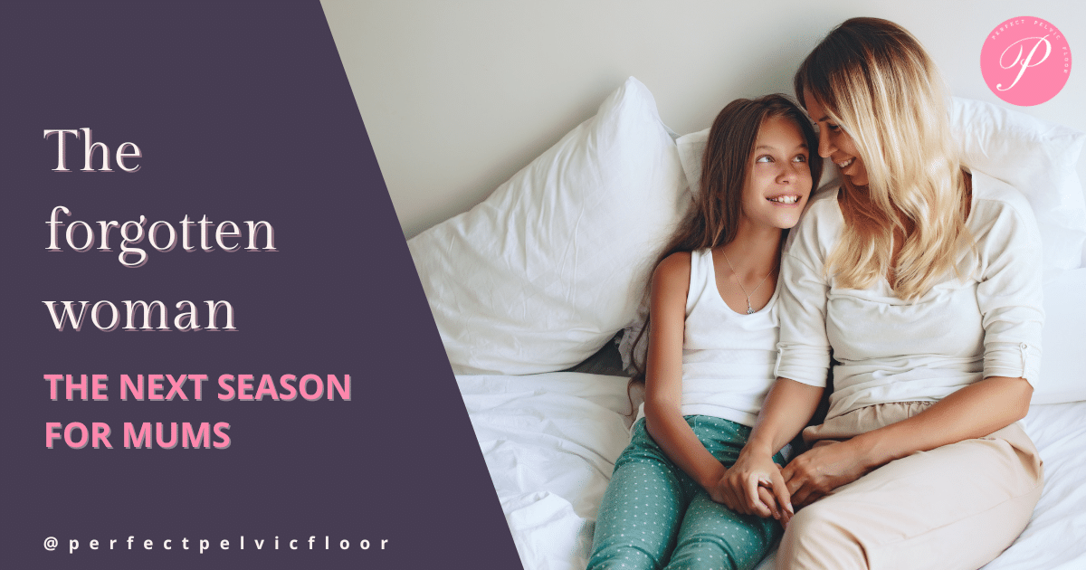 Perimenopausal mum with her daughter